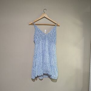 Blue babydoll dress